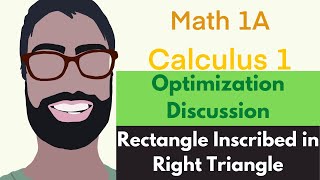 4.7 Optimization | Discussion Video 2 - Rectangle Inscribed in Right Triangle || Calculus 1
