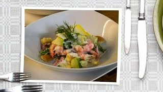 Förrätt: Caesarsallad med räkor - Halv åtta hos mig (TV4)