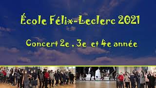 Concert 2021 des élèves de Félix-Leclerc