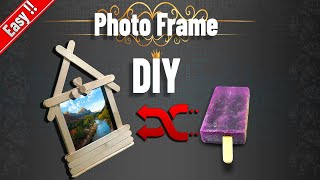 Making a Popsicle Stick Photo Frame! (DIY Compilation) | Top DIY Popsicle Stick Photo Frame Designs