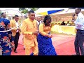 Mama Africa husband Steve energetic dance during grand arrival traditional dowry payment ceremony