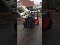 3500kg diesel forklift truck with paper roll clamp