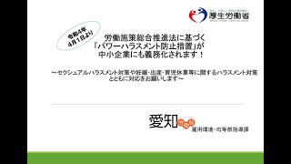 令和４年４月１日より労働施策総合推進法に基づく「パワーハラスメント防止措置」が中小企業にも義務化されます。