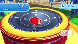 BALANCE GAMES ~ TRAMPOLINE TARGET ~ 4.0 METs ~ Wii FIT U - No Commentary 1AL