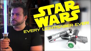 EVERY LIGHTSABER EVER!  Star Wars Lightsaber Toys \u0026 Replicas Retrospective | Votesaxon07