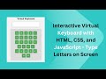 Virtual Keyboard with HTML, CSS, and JavaScript | Step-by-Step Guide ⌨️💡