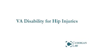 VA Disability for Hip Injuries
