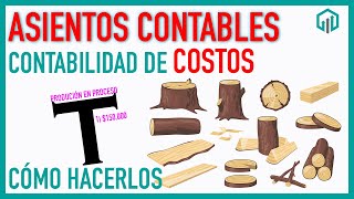 ASIENTOS CONTABLES DE CONTABILIDAD DE COSTOS | CURSO DE COSTOS