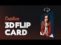3D Flip Card Animation using HTML & CSS