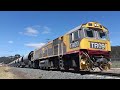 tasrail tr09 dv1 cement train along side stoney rise road devonport