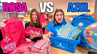 MATERIAL ESCOLAR ROSA VS AZUL! DIÁRIO DA CAROL