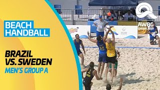 Beach Handball - Brazil vs Sweden | Men's Group A Match |ANOC World Beach Games Qatar 2019 | Full