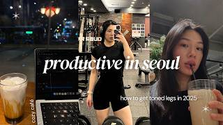 A Productive Day In Seoul ❄️ | my beginner's leg workout, olive young haul & sending gifts