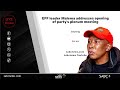 EFF leader Malema addresses opening of party's plenum meeting