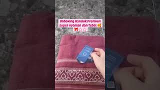 unboxing handuk premium tebal dan lebar super nyaman #instareels #unboxing #tiktok #fyp