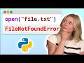 Why Python Can't Find Your File (And How to Fix It) - Visually Explained