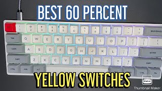 Epomaker Skyloong SK61 60% gaming keyboard unboxing (yellow switches)