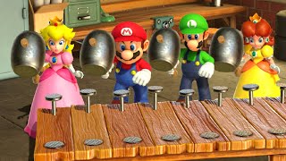 Peach wins by doing manual labor in Mario Party Series minigames