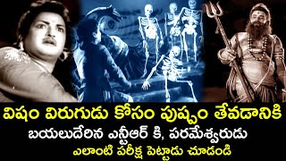 PARAMESHWARA GAVE A TEST TO N T R WHO WENT FOR THE FLOWER |  GULEBAKAVALI KATHA | N T R  | V9 VIDEOS