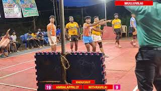 AMBALAPPALLY vs NITHRAVILAI  // MULLUVILAI KABADDI MATCH // DISTRICT  LEVEL