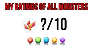 (Plato) match monsters : My Ratings Of All Monsters