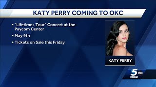 Pop superstar Katy Perry bringing tour to Oklahoma City for first time