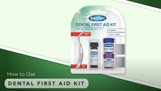 How to use Dentek First Aid Emergency Tooth Repair Kit