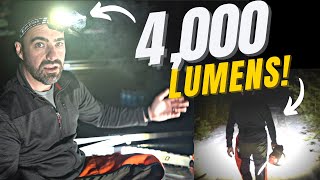 Testing the BRIGHTEST Headlamp in the World! (4,000 Lumens! Ledlenser)