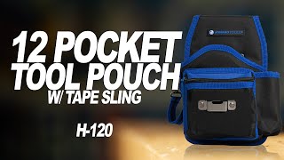 Jonard Tools 12 Pocket Tool Pouch with Tape Sling (H-120) Product Video