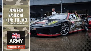 The Sunvit-D3 Army F430 gains 18 places at the Silverstone Festival Masters GT Trophy in the wet!