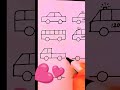 types of transport easy drawing of land transport vehicle means of land transport drawing art kids