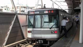 東京メトロ03系（東急東横線多摩川駅） tokyometoro hibiya line series03 at tokyu line