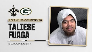 Taliese Fuaga on Spencer Rattler, offensive injuries | New Orleans Saints