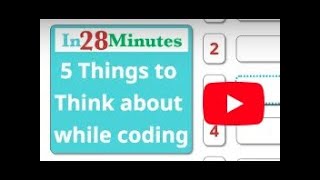 Code Quality - 5 Things to think about while Programming