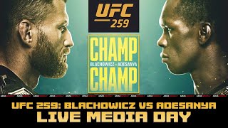 UFC 259 Media Day: Błachowicz vs. Adesanya | LIVE