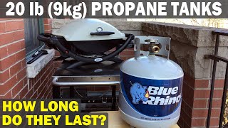 20-lb (9-kg) PROPANE TANKS - HOW LONG DO THEY LAST? Run Time Test!
