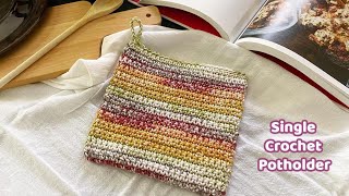 Single Crochet Potholder Tutorial for Beginners - PGCAL2024