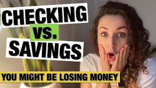 IMPORTANT DIFFERENCE BETWEEN CHECKING AND SAVINGS ACCOUNTS | Plus Free Fixes for Expensive Mistakes