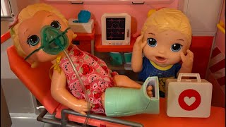 Baby Doll Maddie Breaks Her Foot In A Ball Pit! Taking An Ambulance To The Hospital!