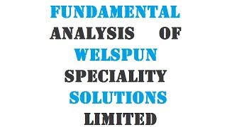 HOW GOOD IS FUNDAMENTAL ANALYSIS OF  WELSPUN SPECIALITY SOLUTIONS LTD