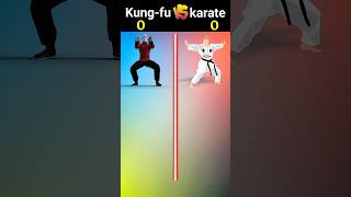Kung fu vs karate❓| #shorts