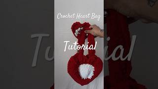 Crochet heart bag tutorial. #foryou #crochetpatterns  #crochetbag #valentinesdaygift  #handmadegifts