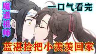 《魔道祖师》之蓝湛把小羡羡捡回家   一口气看完  蓝启仁呵呵一声冷笑说:我就知道你俩指定不怎么清白#忘羡#魔道祖师#蓝忘机#魏无羡