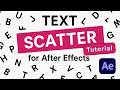 Text Scatter for After Effects Tutorial