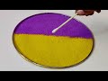 Simple Diwali Rangoli Using bud & pencil | 2022 Deepawali rangoli | Fairy Rangoli | Rangoli designs