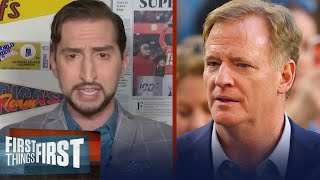 Roger Goodell stepped up in ways I didn't expect him to — Nick Wright | NFL | FIRST THINGS FIRST