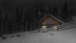 Blizzard at a Snow-Covered Cottage┇Howling Wind & Blowing Snow┇Sounds for Sleep, Study & Relaxation