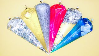 【ASMR】絞り袋でスライムを作る! Making Slime with Piping Bags【音フェチ】