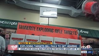 Exploding targets bill fails to get hearing