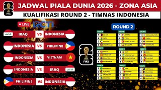 Kualifikasi Piala Dunia 2026 Zona Asia - jadwal Timnas Indonesia Round 2, serta Pembagian Grup